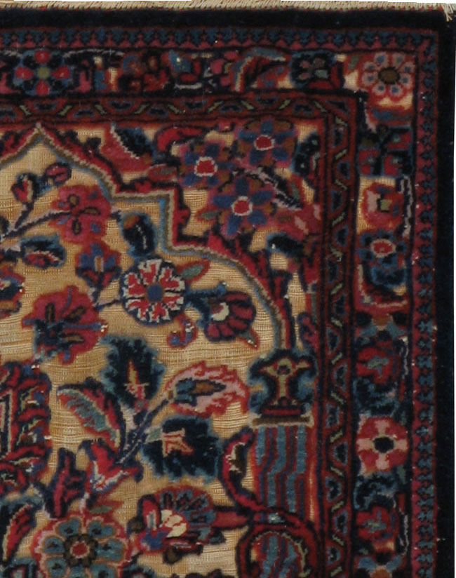 Vintage Persian Kashan Square Rug, No.23720 - Galerie Shabab