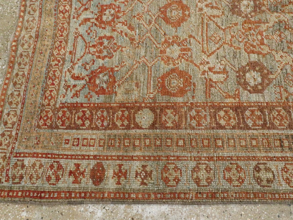 Antique Persian Kurdish Wide Gallery Runner, No.23725 - Galerie Shabab