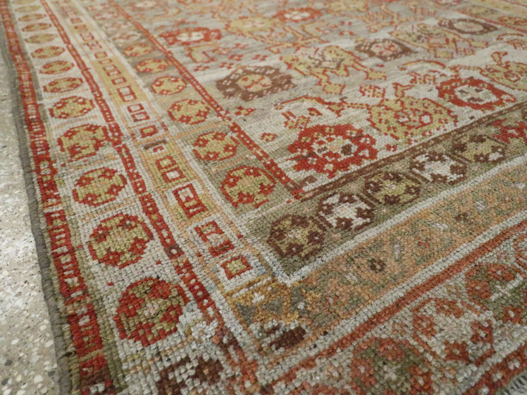 Antique Persian Kurdish Wide Gallery Runner, No.23725 - Galerie Shabab