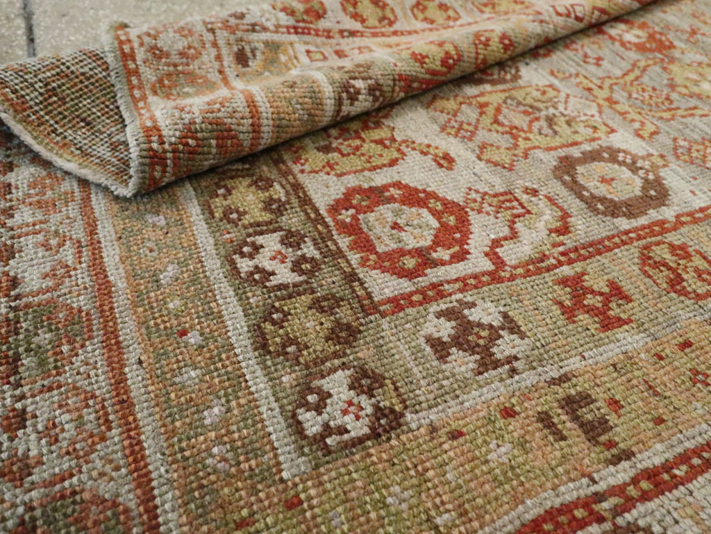 Antique Persian Kurdish Wide Gallery Runner, No.23725 - Galerie Shabab