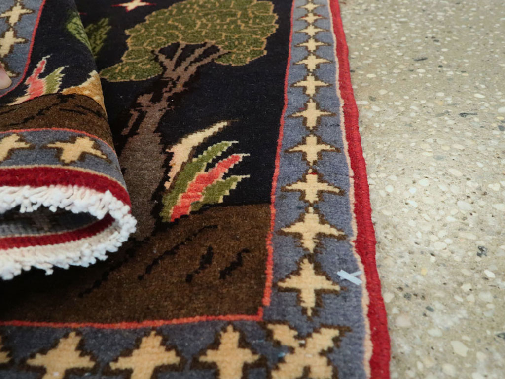 Vintage Persian Tabriz Pictorial Rug (Pair: 2 of 2), No.23728 - Galerie Shabab