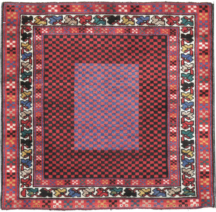 Vintage Persian Malayer Modernist Rug (Pair: 1 of 2), No.23730 - Galerie Shabab