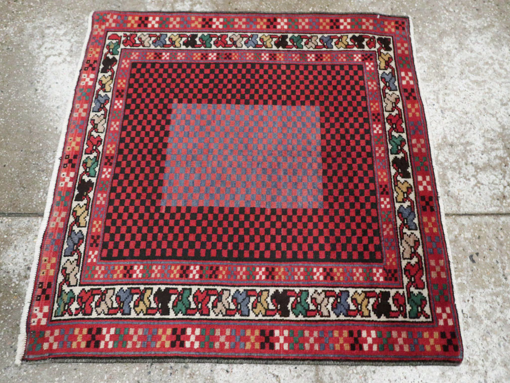 Vintage Persian Malayer Modernist Rug (Pair: 1 of 2), No.23730 - Galerie Shabab