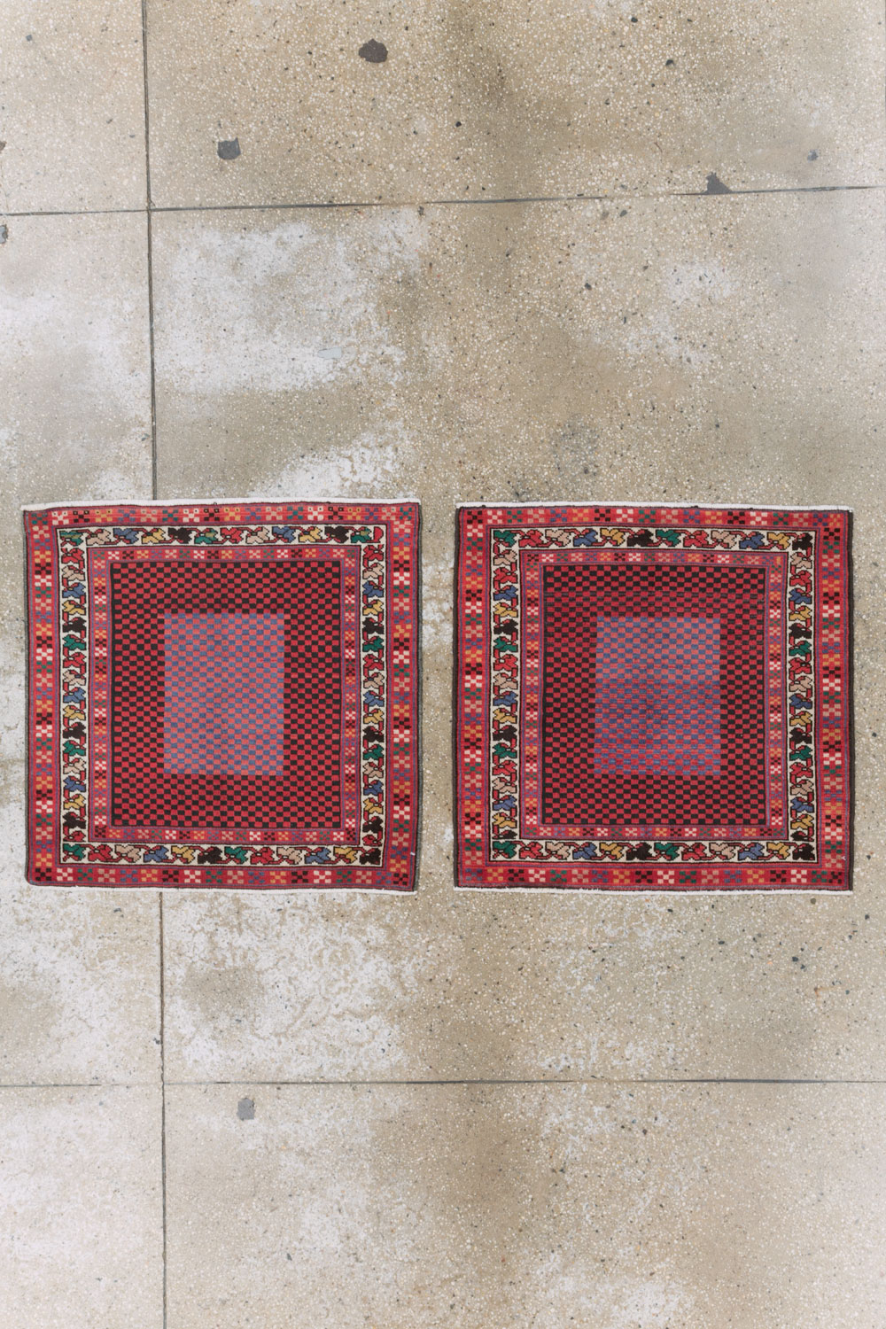 Vintage Persian Malayer Modernist Rug (Pair: 1 of 2), No.23730 - Galerie Shabab