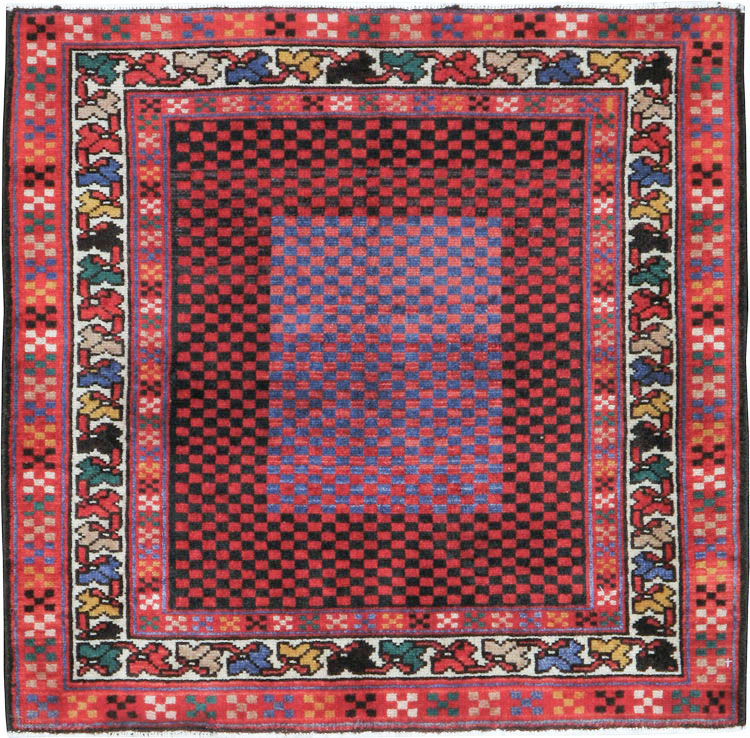 Vintage Persian Malayer Modernist Rug (Pair: 2 of 2), No.23731 - Galerie Shabab