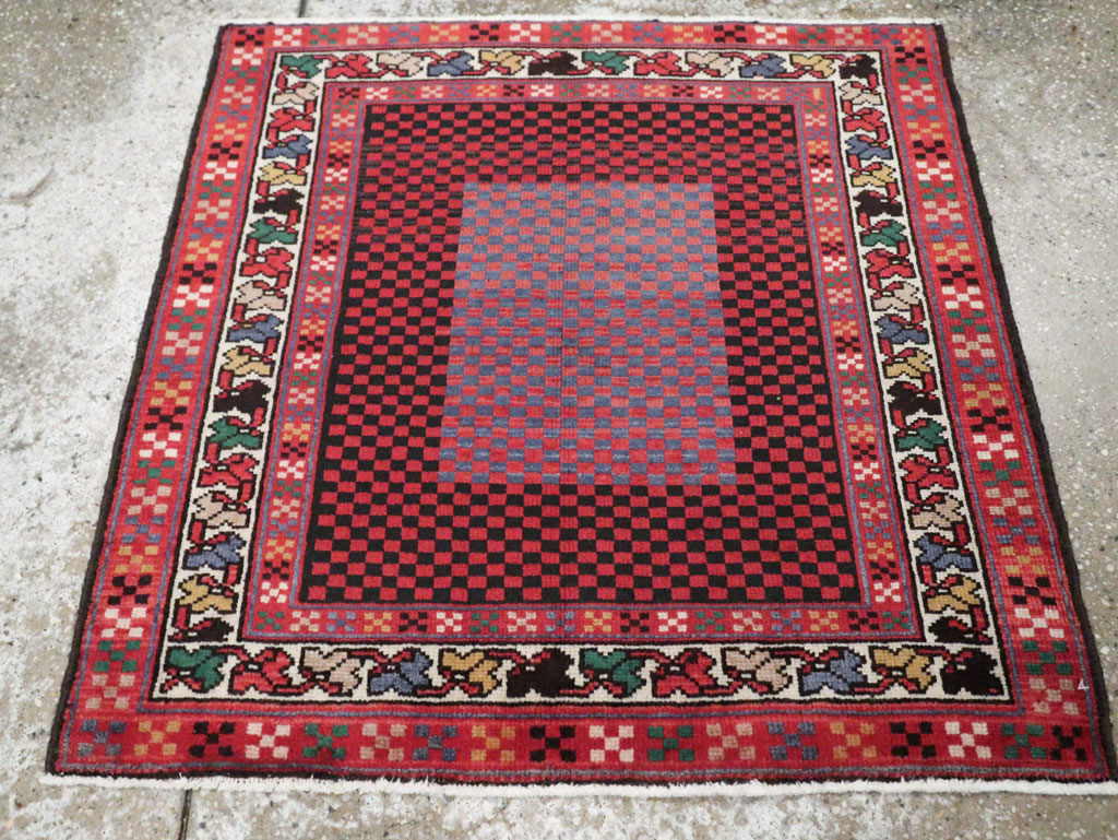 Vintage Persian Malayer Modernist Rug (Pair: 2 of 2), No.23731 - Galerie Shabab
