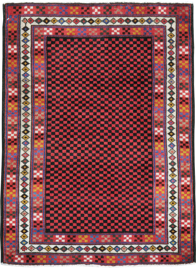 Vintage Persian Malayer Modernist Rug, No.23732 - Galerie Shabab