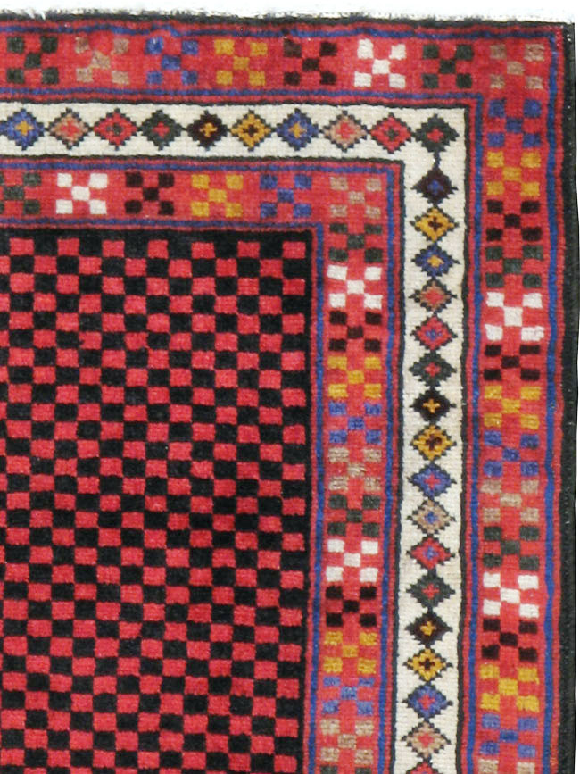 Vintage Persian Malayer Modernist Rug, No.23732 - Galerie Shabab