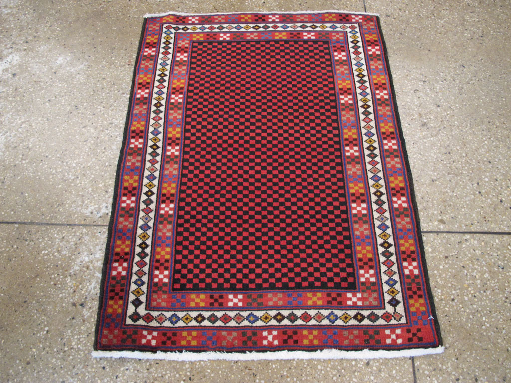 Vintage Persian Malayer Modernist Rug, No.23732 - Galerie Shabab