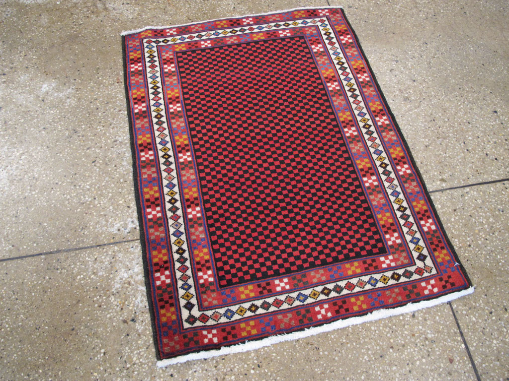 Vintage Persian Malayer Modernist Rug, No.23732 - Galerie Shabab