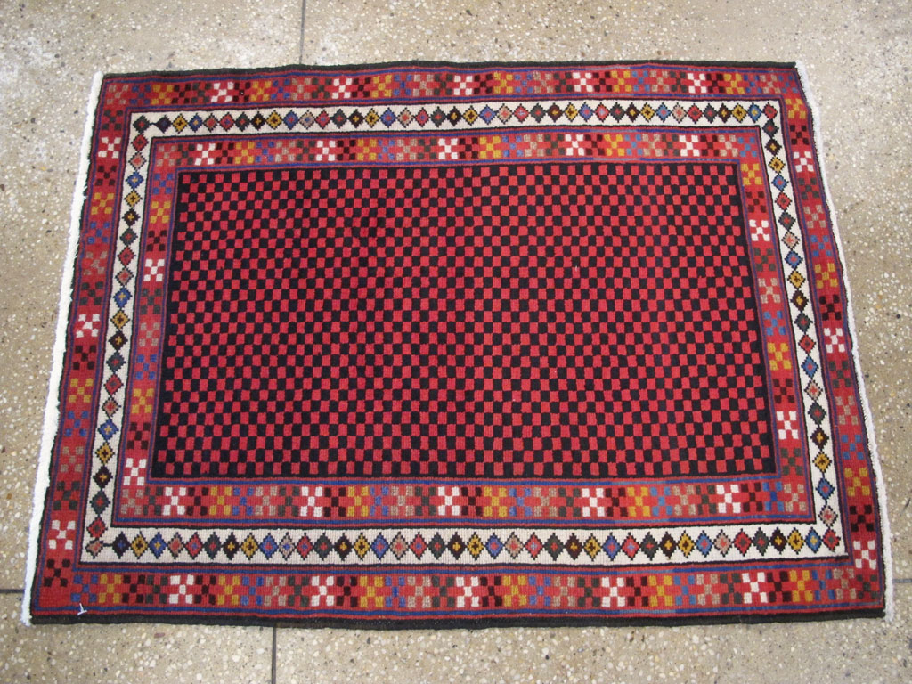 Vintage Persian Malayer Modernist Rug, No.23732 - Galerie Shabab