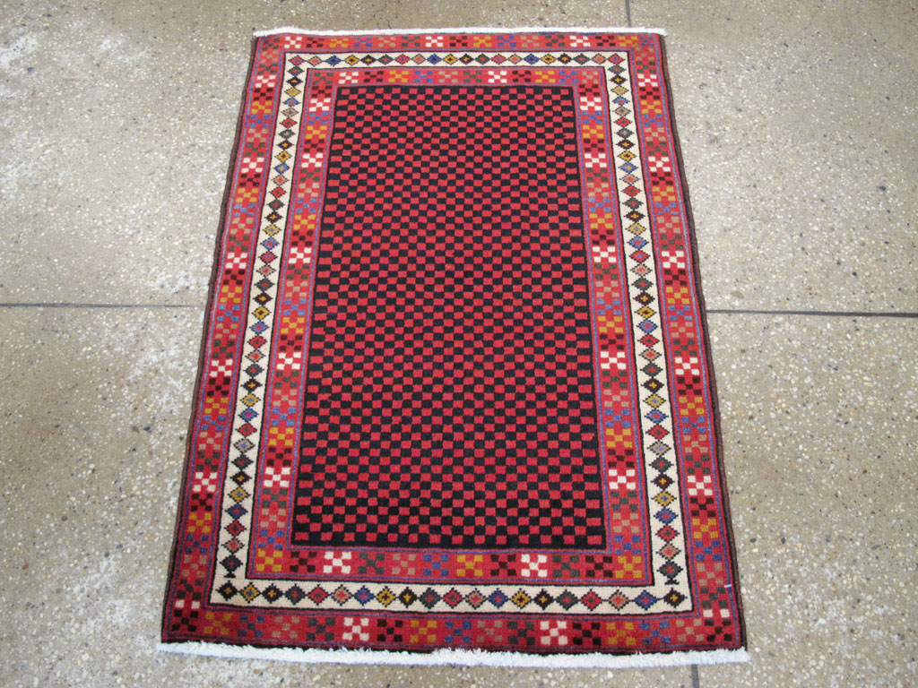 Vintage Persian Malayer Modernist Rug, No.23733 - Galerie Shabab