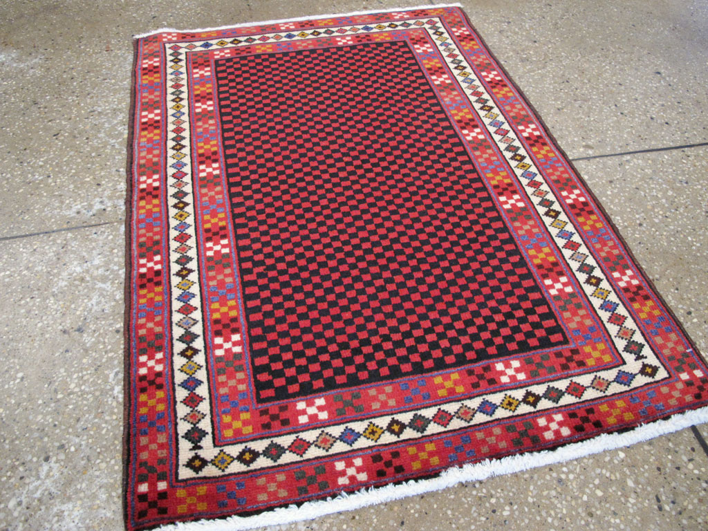 Vintage Persian Malayer Modernist Rug, No.23733 - Galerie Shabab