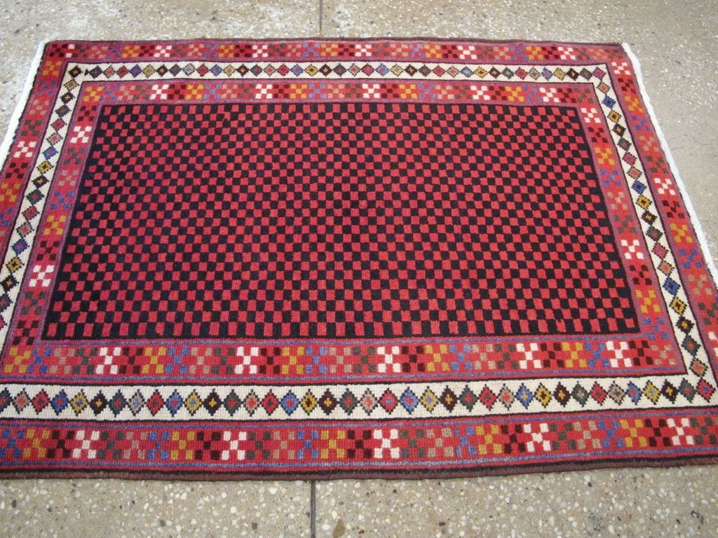 Vintage Persian Malayer Modernist Rug, No.23733 - Galerie Shabab
