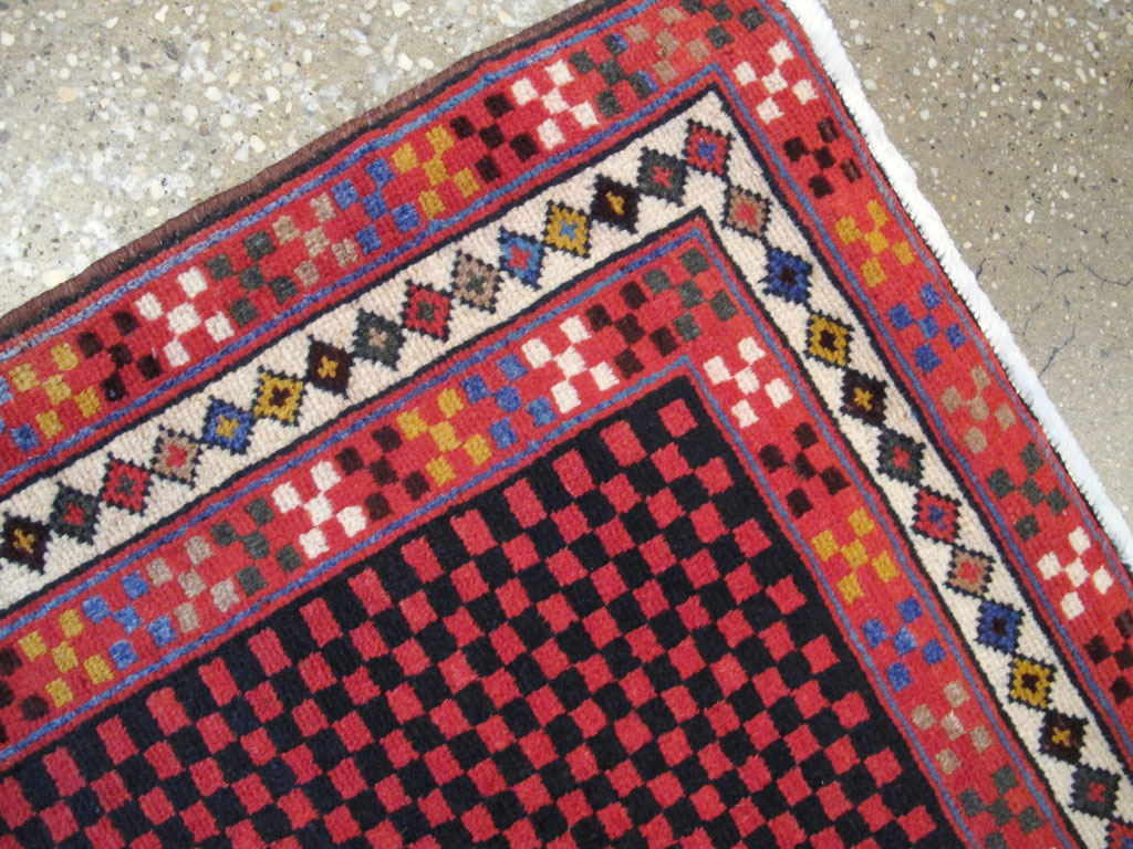 Vintage Persian Malayer Modernist Rug, No.23733 - Galerie Shabab