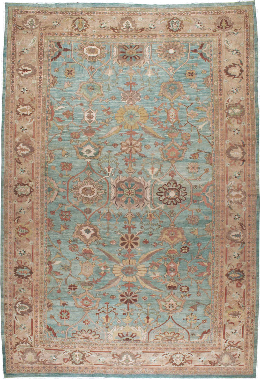 Vintage Persian Mahal Oversize Carpet, No.23745 - Galerie Shabab