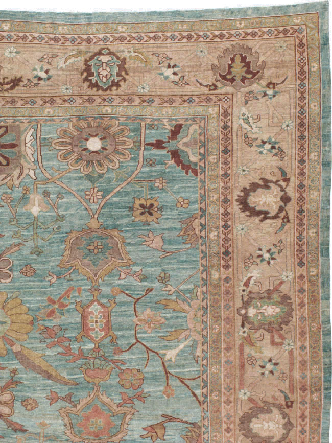 Vintage Persian Mahal Oversize Carpet, No.23745 - Galerie Shabab