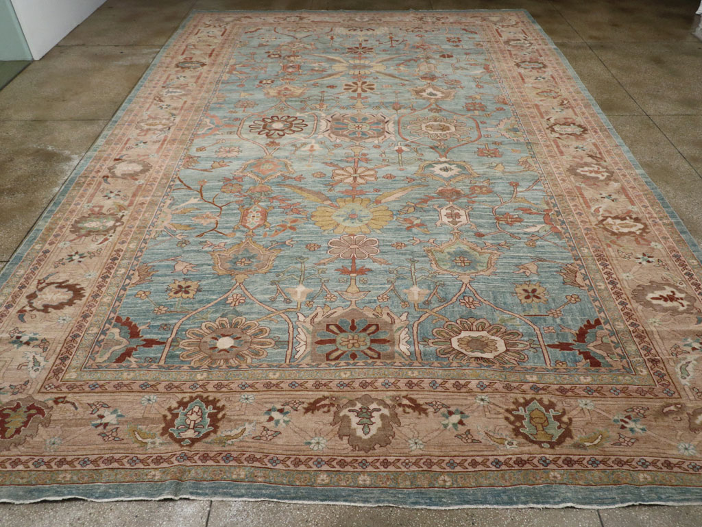 Vintage Persian Mahal Oversize Carpet, No.23745 - Galerie Shabab