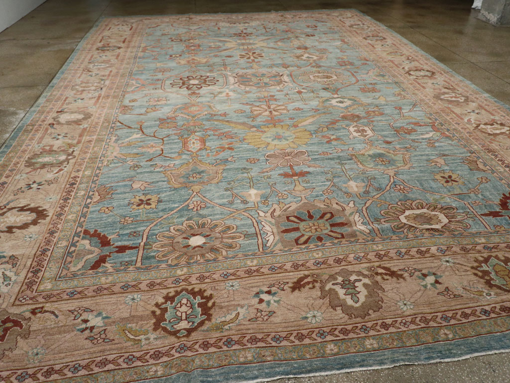 Vintage Persian Mahal Oversize Carpet, No.23745 - Galerie Shabab
