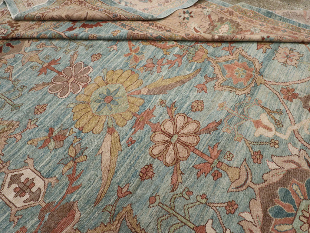 Vintage Persian Mahal Oversize Carpet, No.23745 - Galerie Shabab