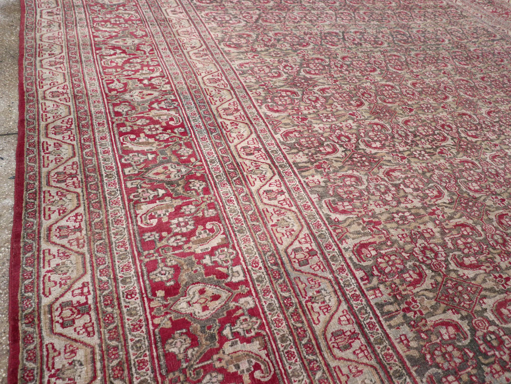 Antique Persian Mashad Long and Narrow Gallery Carpet, No.23767 - Galerie Shabab