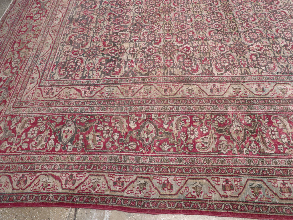 Antique Persian Mashad Long and Narrow Gallery Carpet, No.23767 - Galerie Shabab