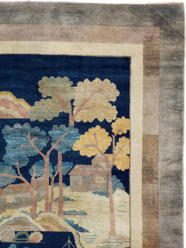 Antique Chinese Peking Carpet, No.23781 - Galerie Shabab