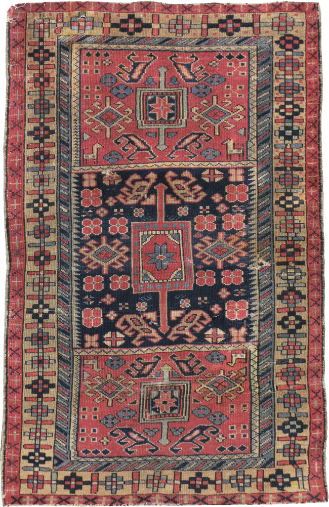 Vintage Turkish Anatolian Distressed Rug, No.23788 - Galerie Shabab