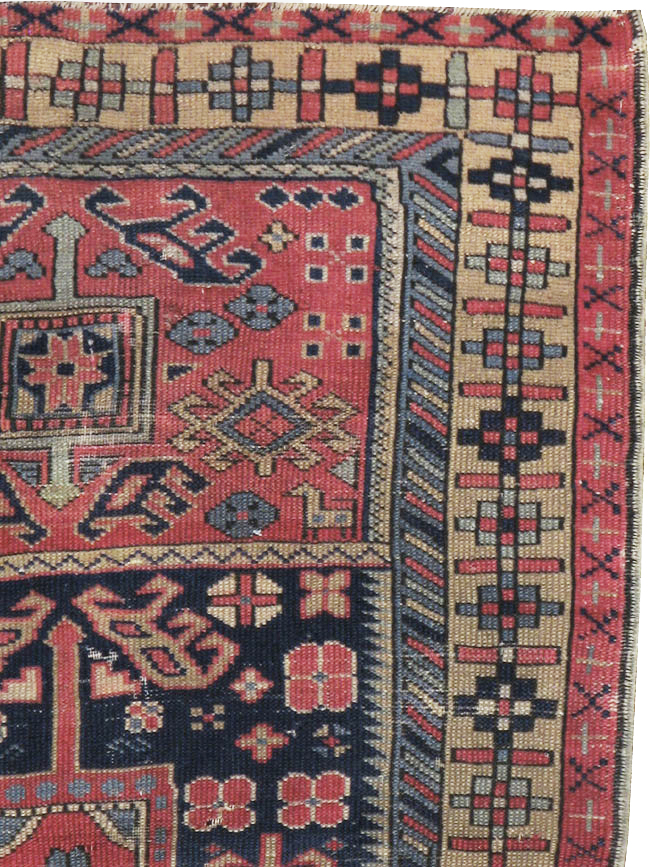 Vintage Turkish Anatolian Distressed Rug, No.23788 - Galerie Shabab