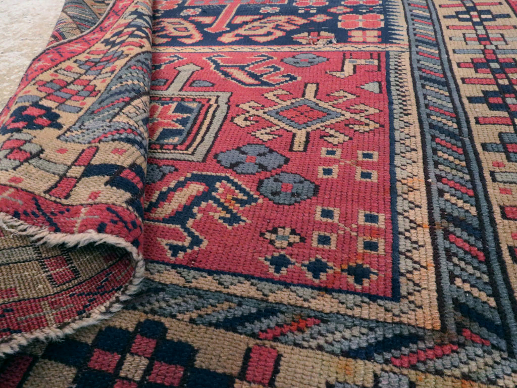 Vintage Turkish Anatolian Distressed Rug, No.23788 - Galerie Shabab