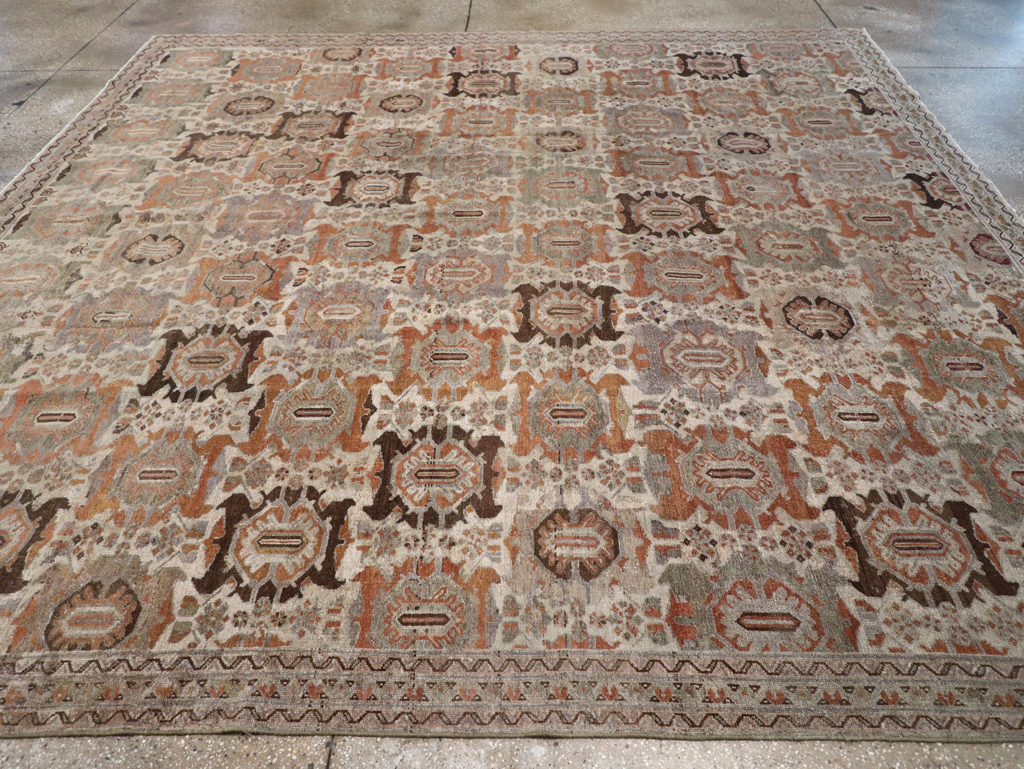 Antique Persian Malayer Square Carpet, No.23800 - Galerie Shabab