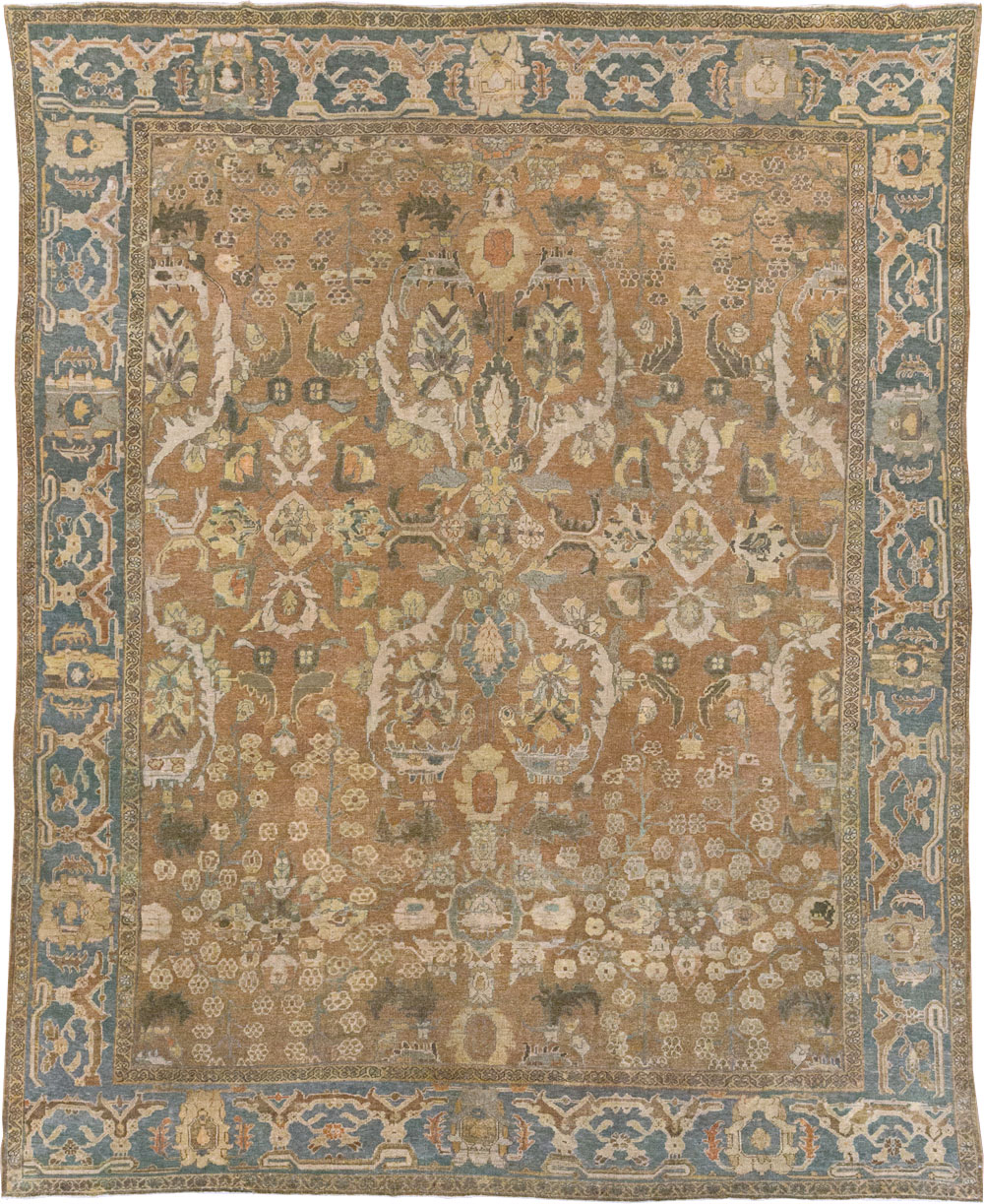 Antique Persian Mahal Room Size Carpet, No.23801 - Galerie Shabab