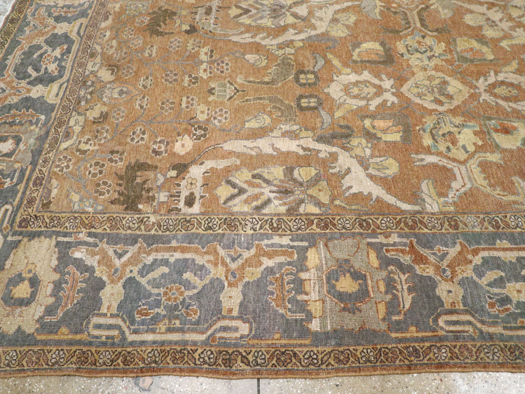 Antique Persian Mahal Room Size Carpet, No.23801 - Galerie Shabab