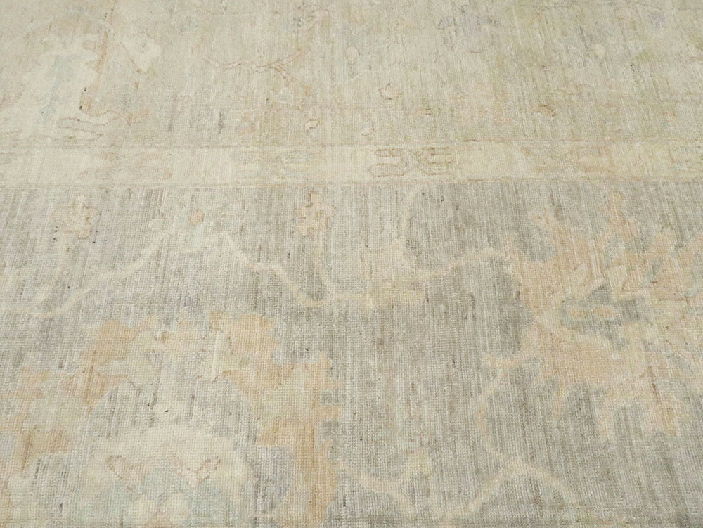 Vintage Turkish Oushak Carpet, No.23802 - Galerie Shabab