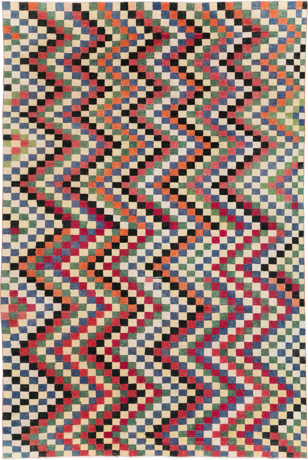 Vintage Turkish Anatolian Accent Carpet, No.23816 - Galerie Shabab