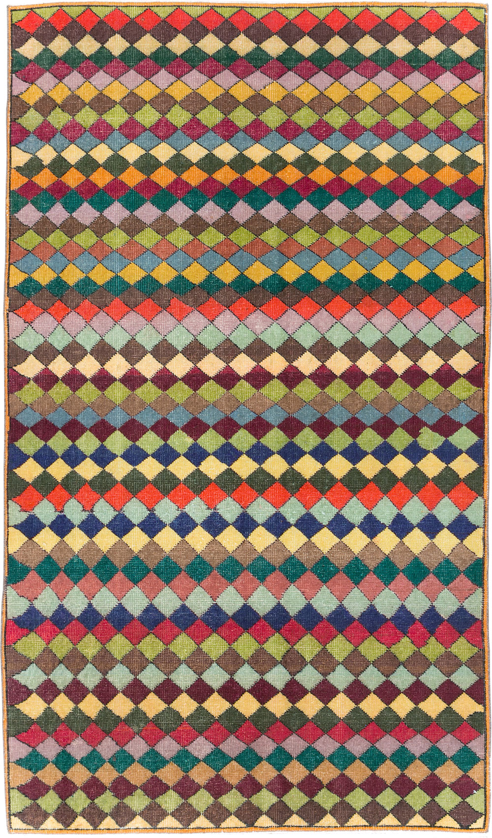 Vintage Turkish Anatolian Accent Rug, No.23825 - Galerie Shabab