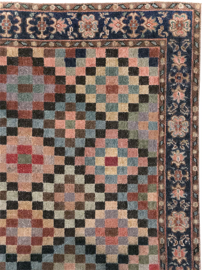 Vintage Turkish Anatolian Wide Gallery Runner, No.23826 - Galerie Shabab