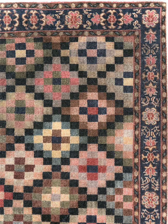 Vintage Turkish Anatolian Wide Gallery Runner, No.23826 - Galerie Shabab