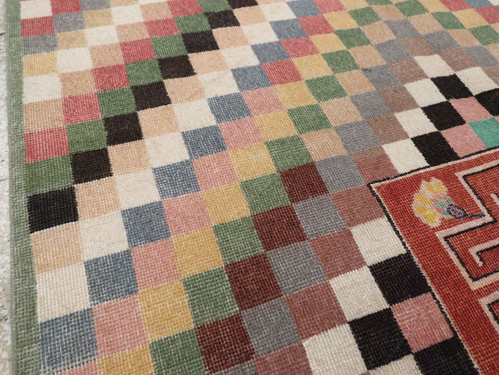 Vintage Turkish Anatolian Accent Carpet, No.23827 - Galerie Shabab