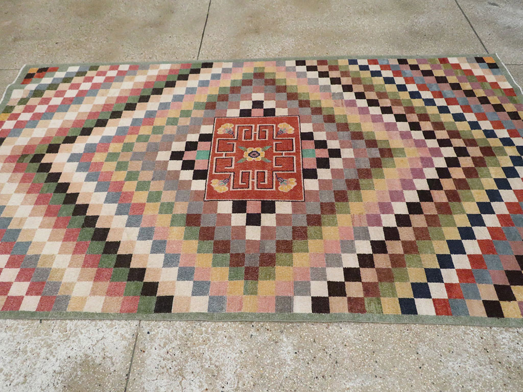 Vintage Turkish Anatolian Accent Carpet, No.23827 - Galerie Shabab