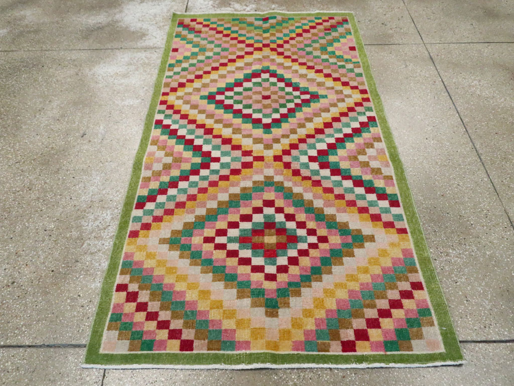Vintage Anatolian Deco Rug, No.23829 - Galerie Shabab