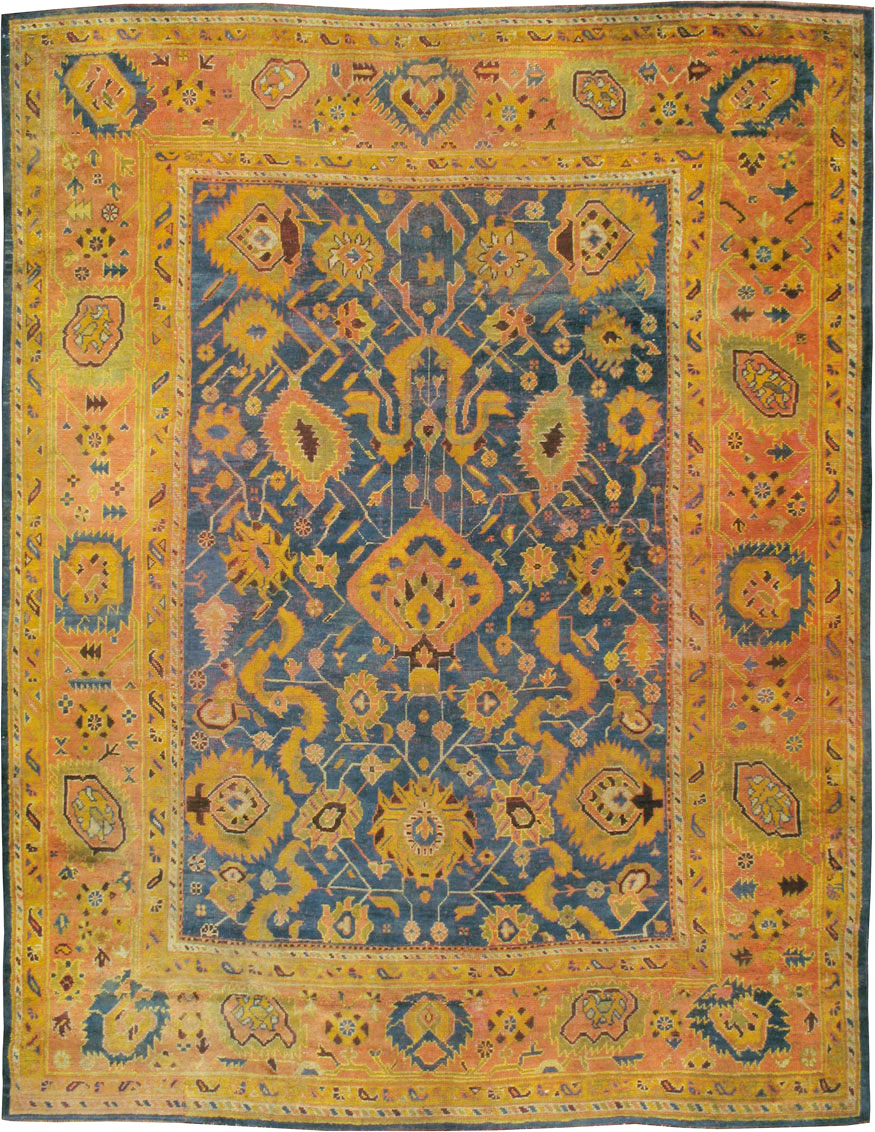 Antique Turkish Oushak Carpet, No.23838 - Galerie Shabab