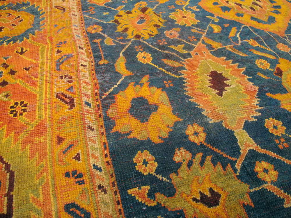 Antique Turkish Oushak Carpet, No.23838 - Galerie Shabab