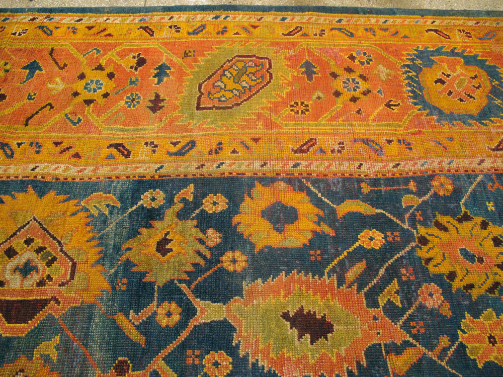 Antique Turkish Oushak Carpet, No.23838 - Galerie Shabab