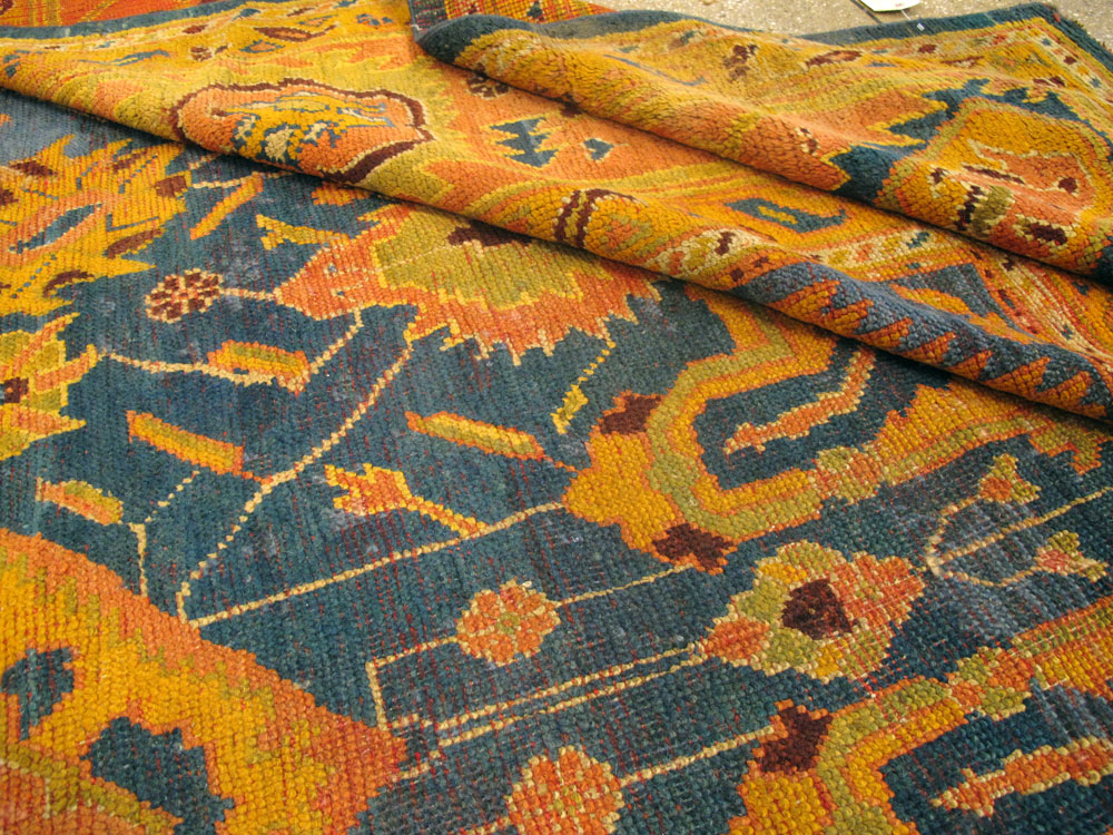 Antique Turkish Oushak Carpet, No.23838 - Galerie Shabab