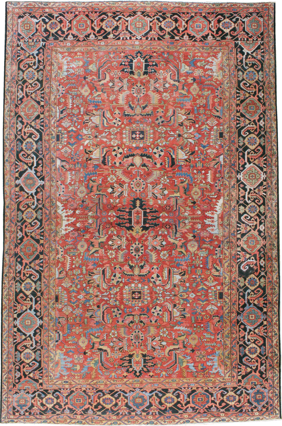 Antique Persian Heriz Carpet, No.23840 - Galerie Shabab