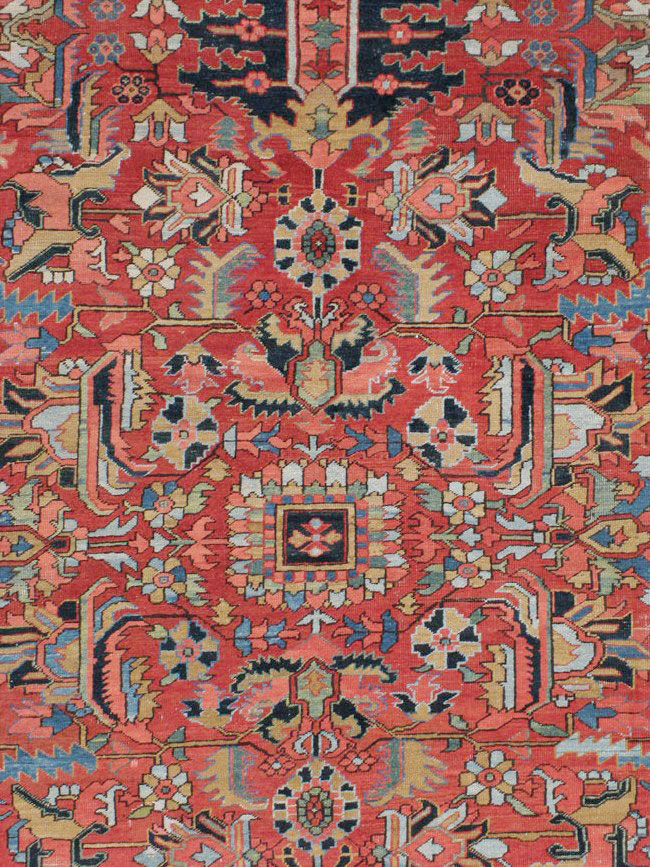 Antique Persian Heriz Carpet, No.23840 - Galerie Shabab