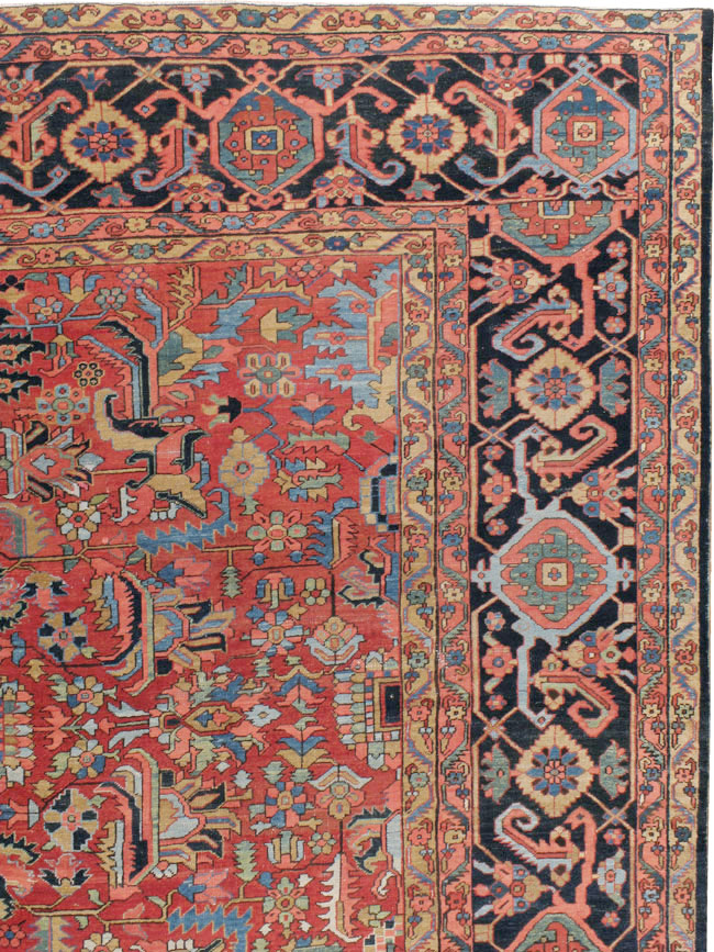 Antique Persian Heriz Carpet, No.23840 - Galerie Shabab