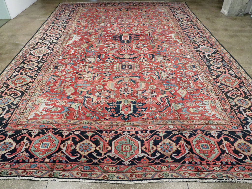 Antique Persian Heriz Carpet, No.23840 - Galerie Shabab