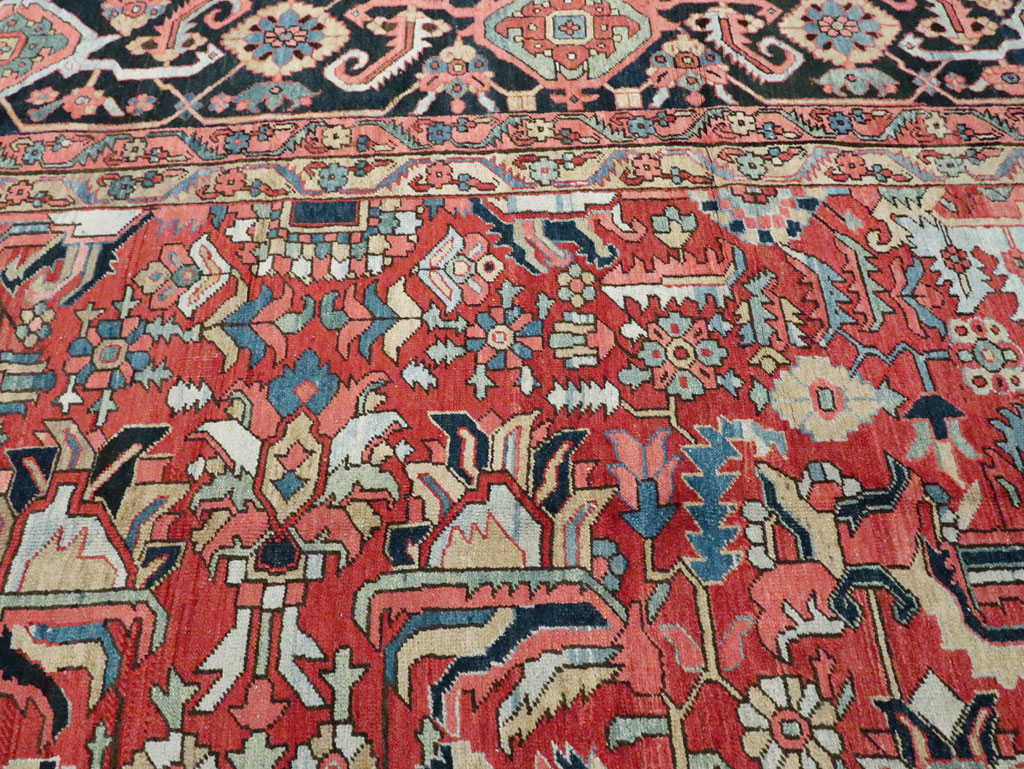 Antique Persian Heriz Carpet, No.23840 - Galerie Shabab